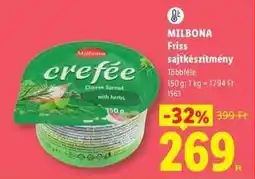 Lidl MILBONA Friss sajtkszítmény ajánlat