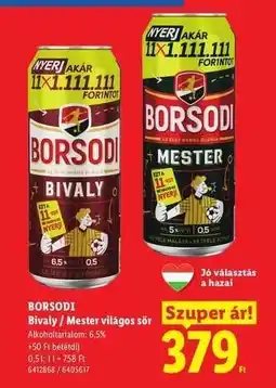 Lidl BORSODI ajánlat