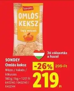 Lidl SONDEY Omlós keksz ajánlat