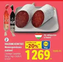 Lidl HAZÁNK KINCSEI Nemespenészes szalámi ajánlat