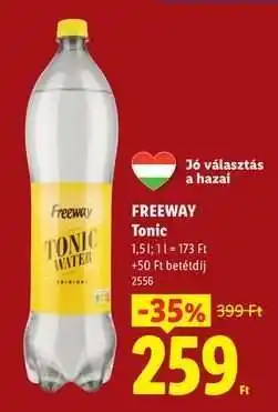 Lidl FREEWAY Tonic ajánlat