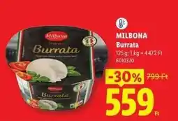 Lidl MILBONA Burrata ajánlat