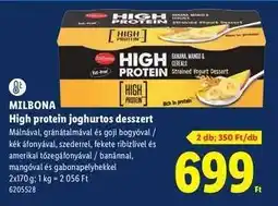 Lidl MILBONA High protein joghurtos desszert ajánlat