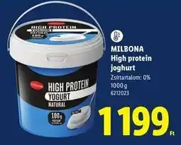 Lidl Milbona High protein joghurt ajánlat
