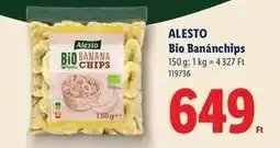 Lidl ALESTO Bio banánchips ajánlat