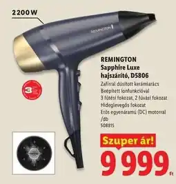 Lidl REMINGTON Sapphire Luxe hajszárító, D5806 ajánlat