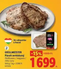 Lidl GRILLMEISTER Pácolt sertéskaraj ajánlat