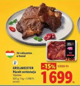 Lidl GRILLMEISTER Pácolt sertéstarja ajánlat