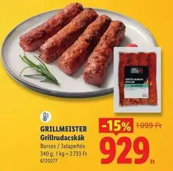 Lidl GRILLMEISTER Grillrudacskák ajánlat