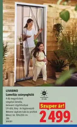 Lidl LIVARNO Lamellás szúnyogháló ajánlat
