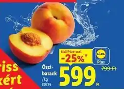 Lidl Őszibarack ajánlat