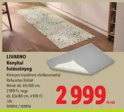 Lidl Livarno Konyhai futószőnyeg ajánlat
