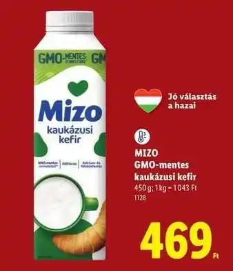 Lidl MIZO GMO-mentes kaukázusi kefir ajánlat