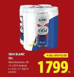 Lidl 1664 BLANC ajánlat