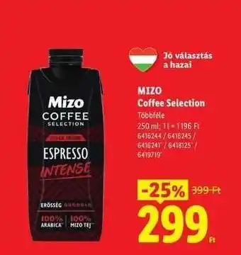 Lidl MIZO Coffee Selection ajánlat