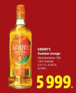 Lidl Grant's Summer Orange ajánlat