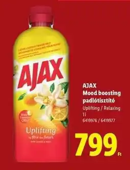Lidl AJAX Mood boosting padlótisztító ajánlat