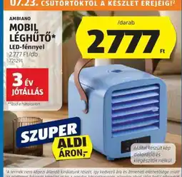 ALDI Ambiano Mobil Léghűtő ajánlat