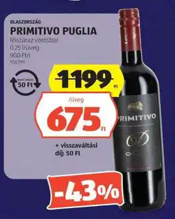 ALDI Primitivo Puglia ajánlat