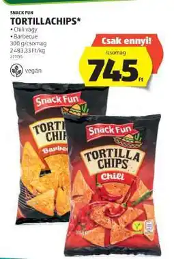 ALDI SNACK FUN TORTILLACHIPS ajánlat