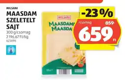 ALDI Milsani Maasdam Szeletelt Sajt ajánlat