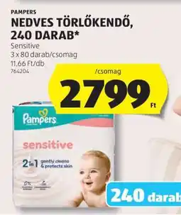 ALDI Pampers Nedves Törlőkendő, 240 Darab ajánlat