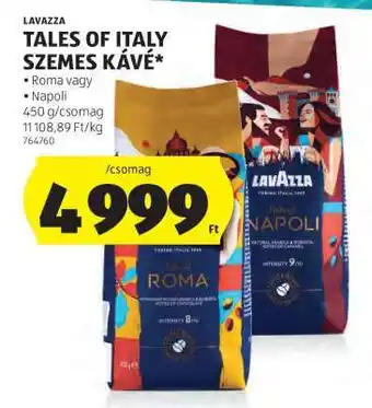 Lavazza Tales of Italy szemes kávé