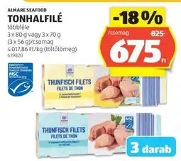 ALDI Almare Seafood Tonhalfilé ajánlat