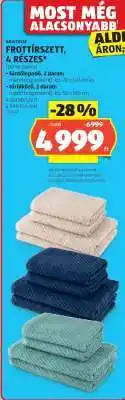 ALDI Frottír szett, 4 részes ajánlat