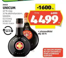ALDI Zwack Unicum ajánlat