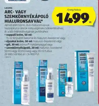 ALDI Lacura Arc- vagy Szemkörnyékápoló Hialuronsavval ajánlat