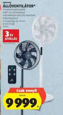 ALDI Ambiano Állóventilátor ajánlat
