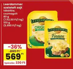 Interspar Leerdammer szeletelt sajt ajánlat