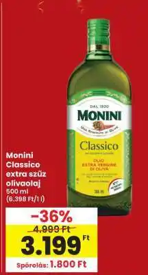 Interspar MONINI CLASSICO EXTRA SZŰZ OLÍVAOLAJ ajánlat