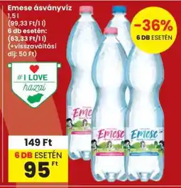 Interspar Emese ásványvíz ajánlat