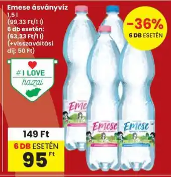Interspar Emese ásványvíz ajánlat