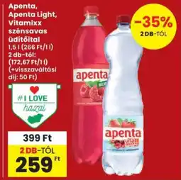 Interspar Apenta, Apenta Light, Vitaminxx szénsavas üdítőital ajánlat