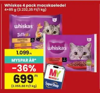 Interspar Whiskas 4 pack macskaeledel ajánlat