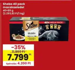 Interspar Sheba 40 pack macskaeledel ajánlat