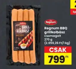 Interspar Regnum BBQ grillkolbász ajánlat