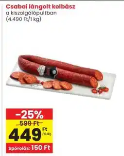 Interspar CSABAI Lángolt kolbász ajánlat