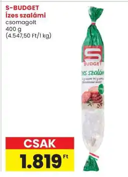 Interspar S-BUDGET ízes szalámi ajánlat