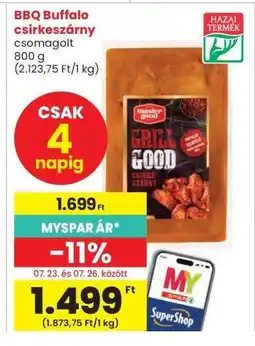 Interspar BBQ Buffalo csirkeszárny ajánlat