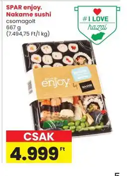 Interspar SPAR enjoy. Nakame sushi ajánlat
