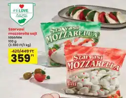 Interspar Szarvasi Mozzarella sajt ajánlat