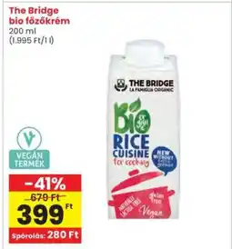 Interspar The Bridge Bio főzőkrém ajánlat