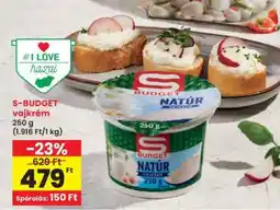 Interspar S-BUDGET vajkrém ajánlat
