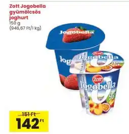 Interspar Zott Jogobella gyümölcsös joghurt ajánlat