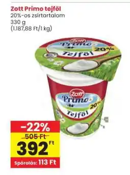 Interspar Zott Primo Tejföl ajánlat