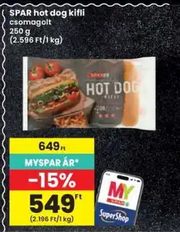 Interspar SPAR hot dog kifli ajánlat